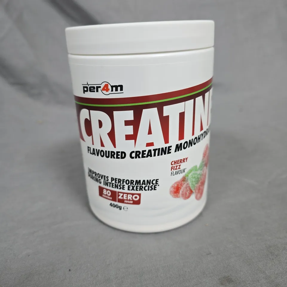 PER4M CREATINE MONHYDRATE IN CHERRY FIZZ - 400G