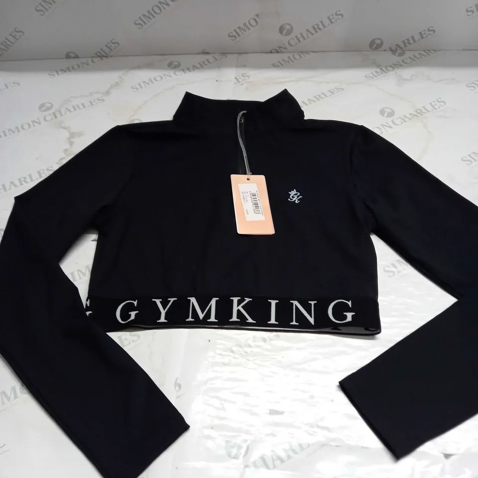 GYMKING SPORT IMPACT 1/4 ZIP FUNNEL SHIRT SIZE 12