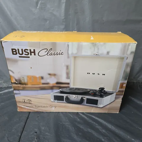 BOXED BUSH CLASSIC TURNTABLE GREY