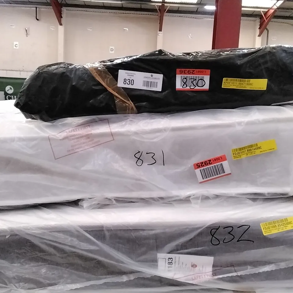 BAGGED DEEP QUILTED HYBRID OPEN COIL DOUBLE 4'6" MATTRESS 
