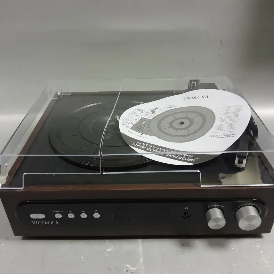 BOXED VICTROLA VTA-65 3-IN-1 TURNTABLE