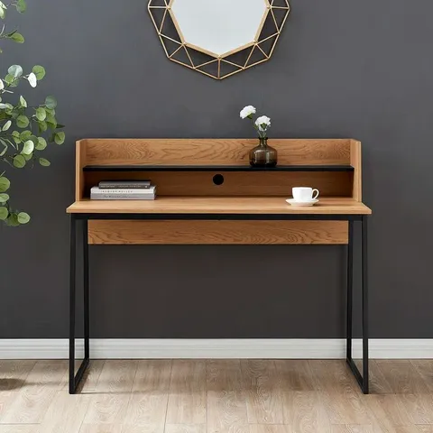 BOXED LOREN DESK - OAK (1 BOX)