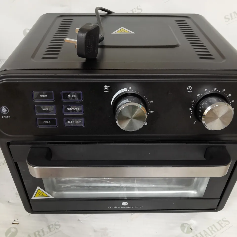 COOK'S ESSENTIAL 21-LITRE AIRFRYER OVEN IN BLACK