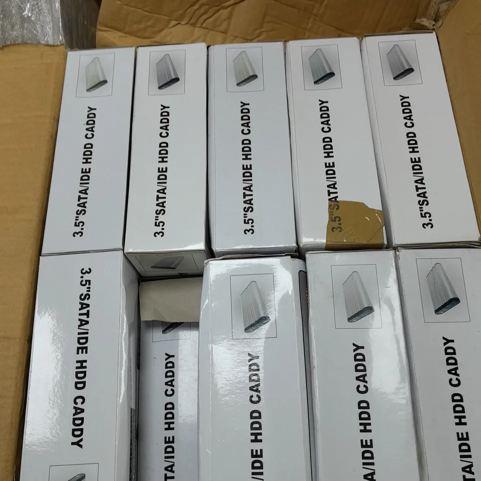 APPROXIMATELY 15 BOXED DYNAMODE 3.5" SATA/IDE HARD DISK ENCLOSURES 