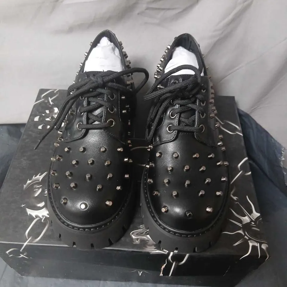 KOI PENITENT STUDDED SHOES - BLACK UK 3