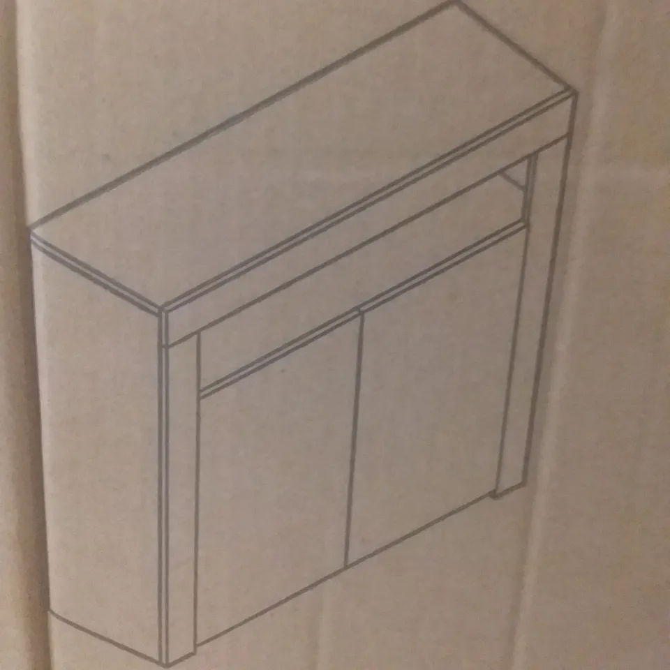 BOXED NOVA 2 DOOR LED SIDEBOARD - BLACK
