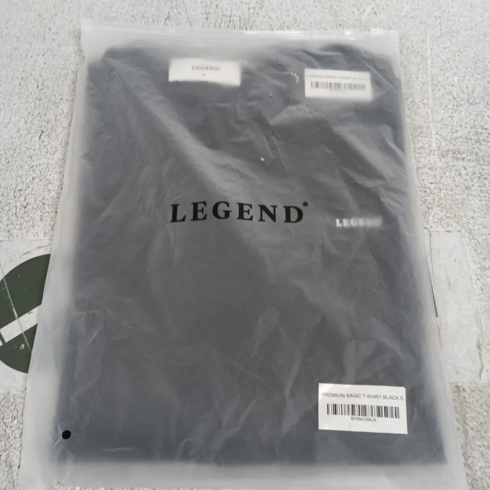 LEGEND PREMIUM BASIC T-SHIRT – BLACK, UK SIZE S