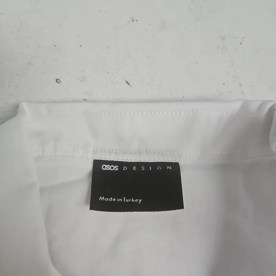 ASOS DESIGN OVERSIZED WHITE SHIRT – UK L (CHEST 42-44IN) MADE IN TURKEY
