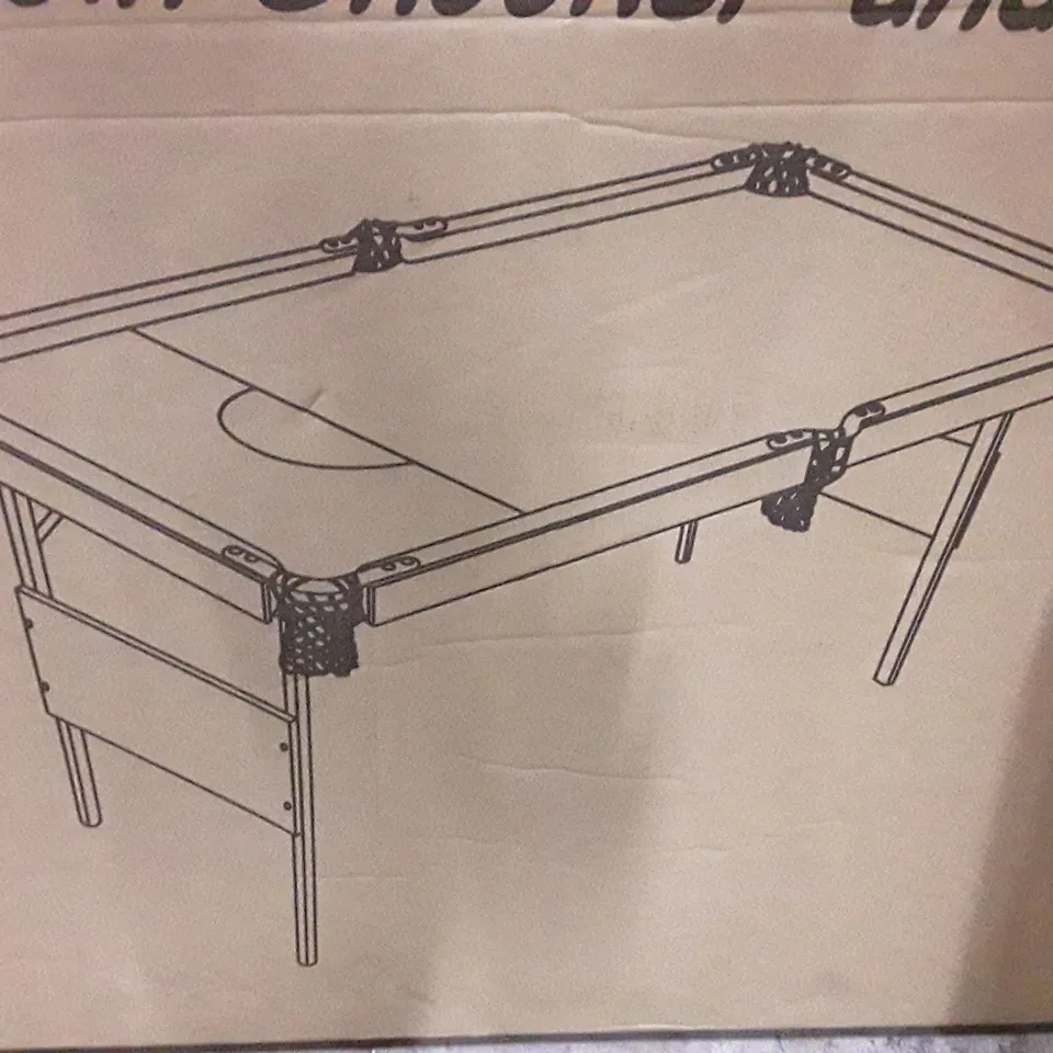 BOXED HY-PRO 4FT6IN SNOOKER AND POOL TABLE - COLLECTION ONLY RRP £99.99