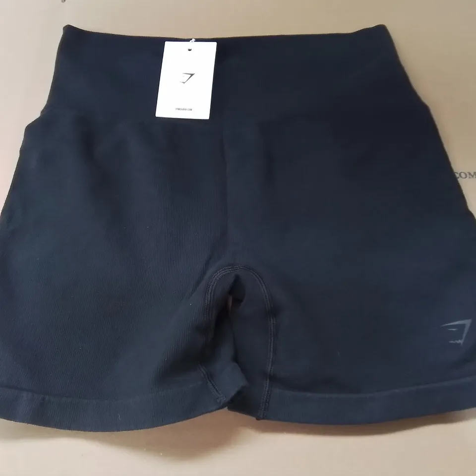 GYMSHARK RIBBED COTTON SEAMLESS SHORTS - XXL BODYFIT