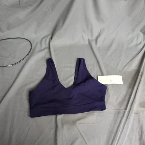SWEATY BETTY LONDON SPORTS BRA – MIDNIGHT NAVY BLUE, UK SIZE L