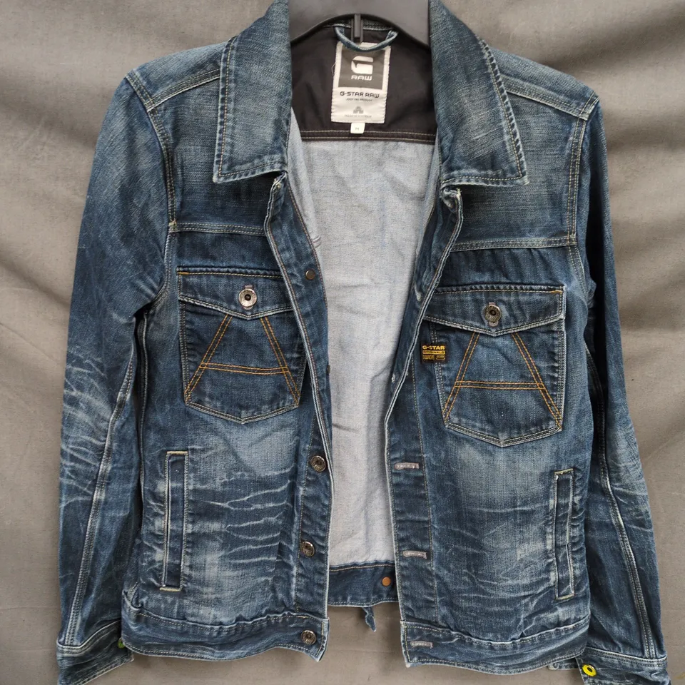 G-STAR RAW DENIM JACKET – BLUE, MEN'S SIZE M