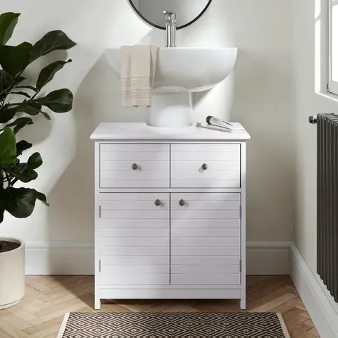 BOXED NAUTICAL UNDER SINK UNIT - WHITE (1 BOX)