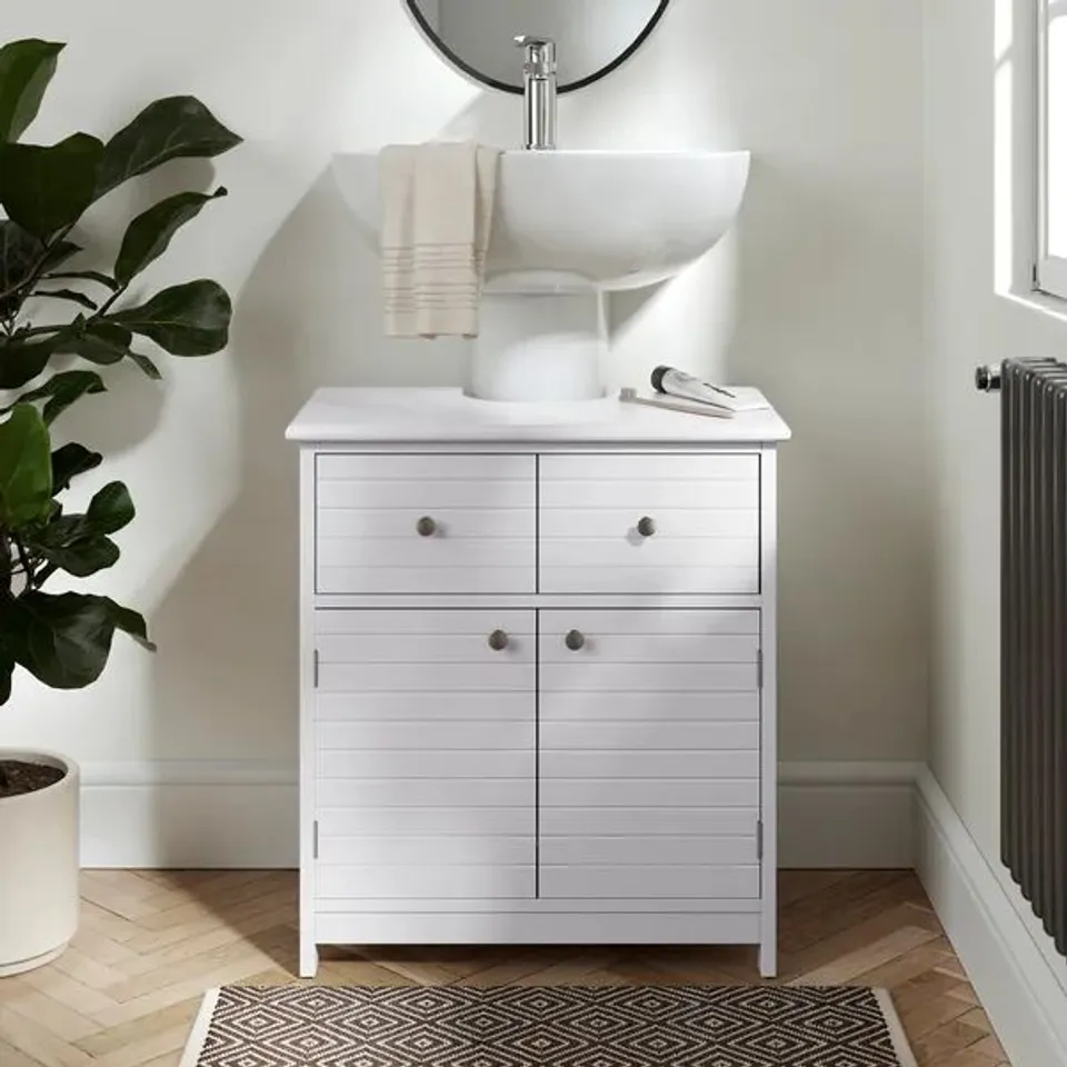 BOXED NAUTICAL UNDER SINK UNIT - WHITE (1 BOX)