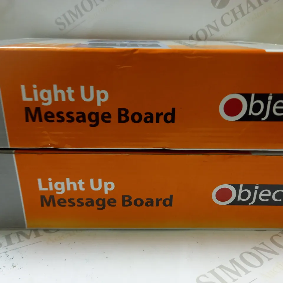 2 X OBJECT LIGHT UP MESSAGE BOARD 