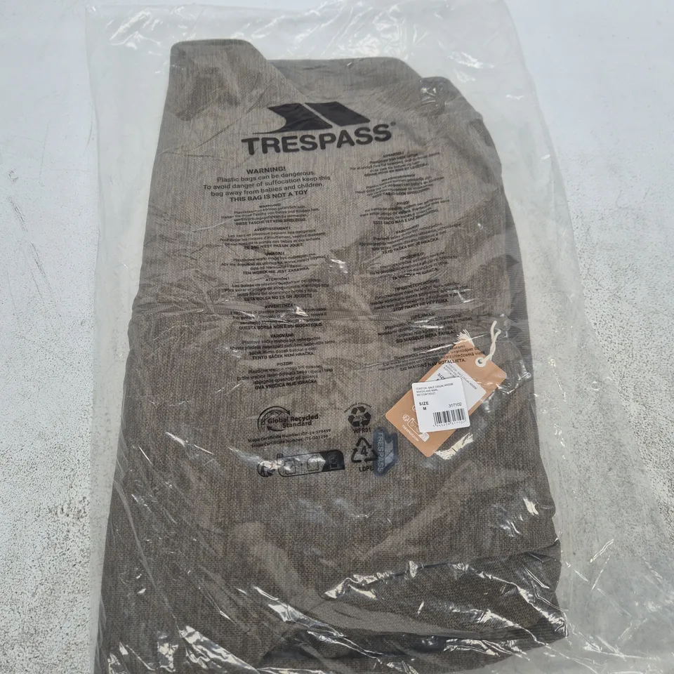 TRESSPASS FEWSTON MALE CASUAL HOODIE, MARSHLAND MARL, UK SIZE M