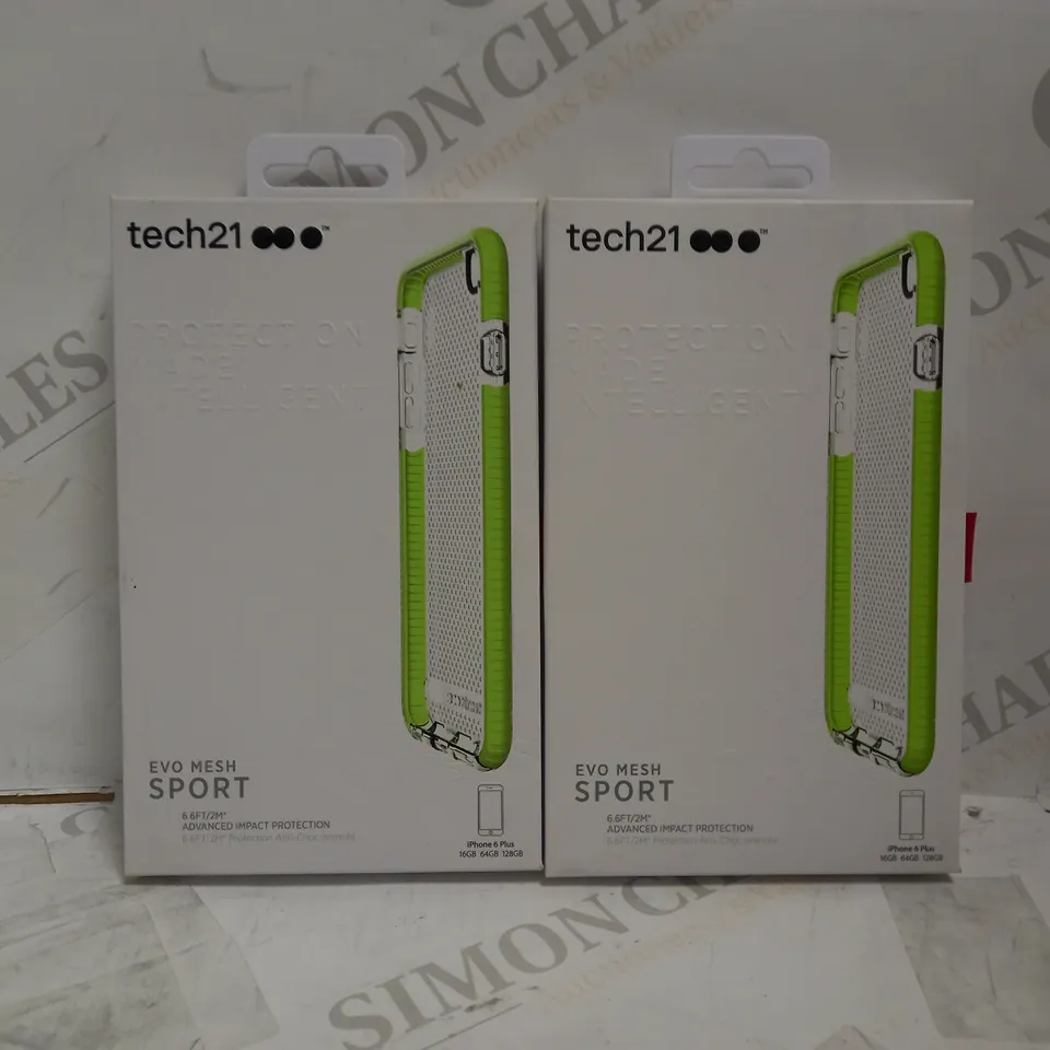 LOT OF 20 TECH21 EVO MESH SPORT PHONE CASES FOR IPHONE 6 PLUS