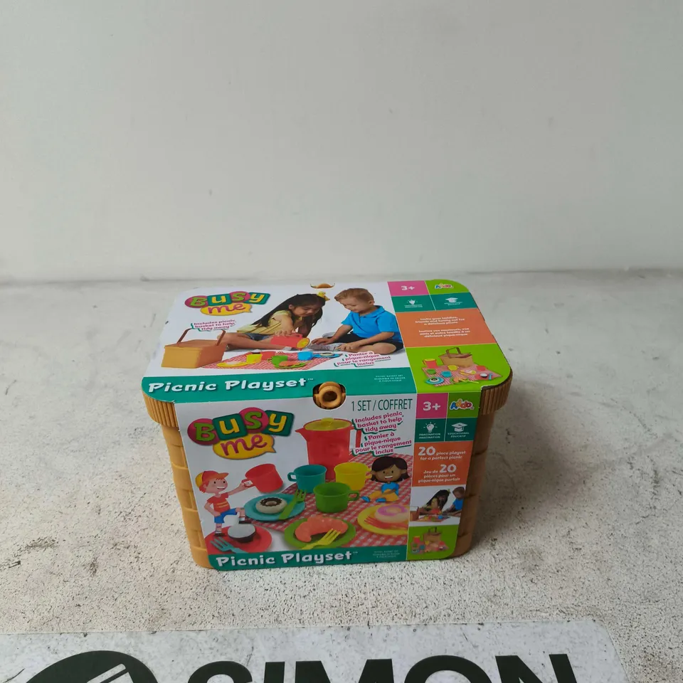 BUSY ME PICNIC PLAYSET – 20-PIECE CHILDREN'S TOY, BOXED