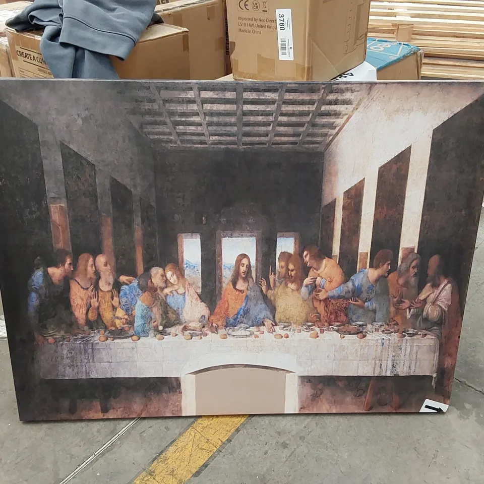 BOXED WRAPPED CANVAS PRINT - THE LAST SUPPER BY LEONARDO DA VINCI (1 BOX)