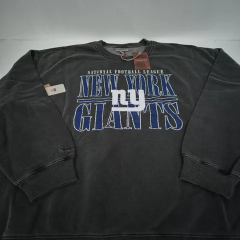 MITCHELL & NESS NFL DOWNTOWN COLLECTION FLEECE CREW NECK SWEATSHIRT β NEW YORK GIANTS β 2X-LARGE