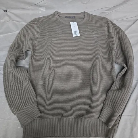 FRENCH CONNECTION OTTOMAN SWEATER IN KHAKI - MEDIUM