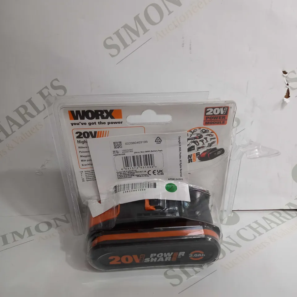 WORX WA3551 18V 2.0 AH BATTERY