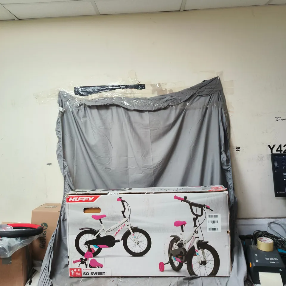 HUFFY SO SWEET KIDS BICYCLE – WHITE & PINK, BOXED (AGES 4–6)