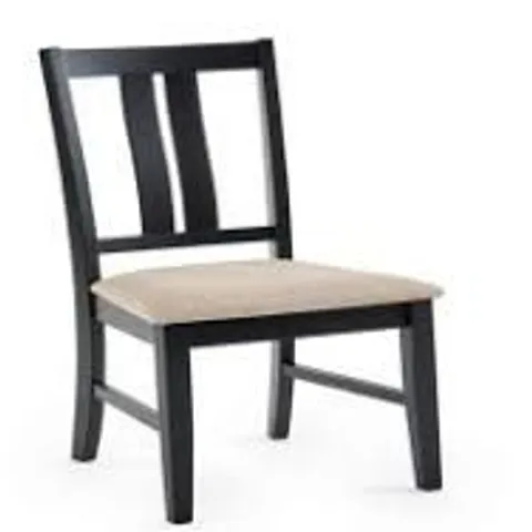 BOXED PAIR OF JULIAN BOWEN HILTON BLACK DINING CHAIRS