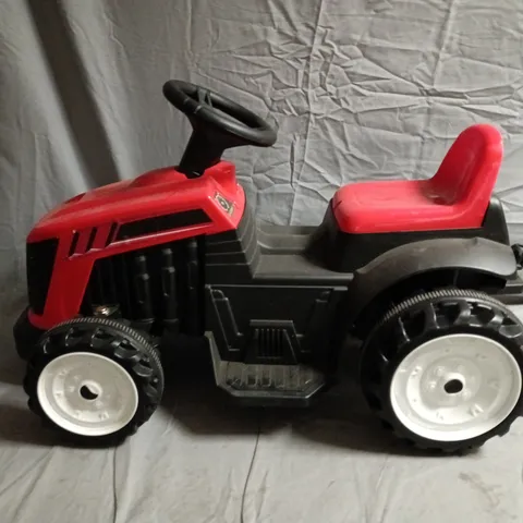 RIDE-ON TRACTOR TOY FOR CHILDREN IN RED
