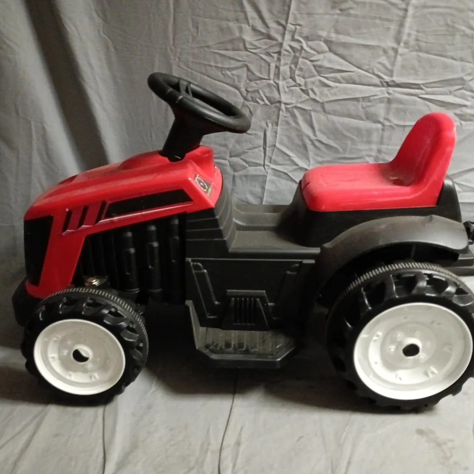 RIDE-ON TRACTOR TOY FOR CHILDREN IN RED