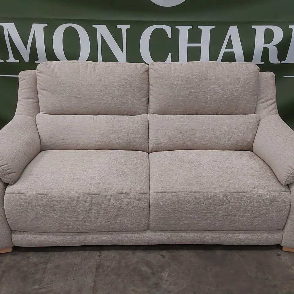 QUALITY DESIGNER ITALIAN MADE DEGANO SLIM 3 SEATER FABRIC SOFA - SOFA