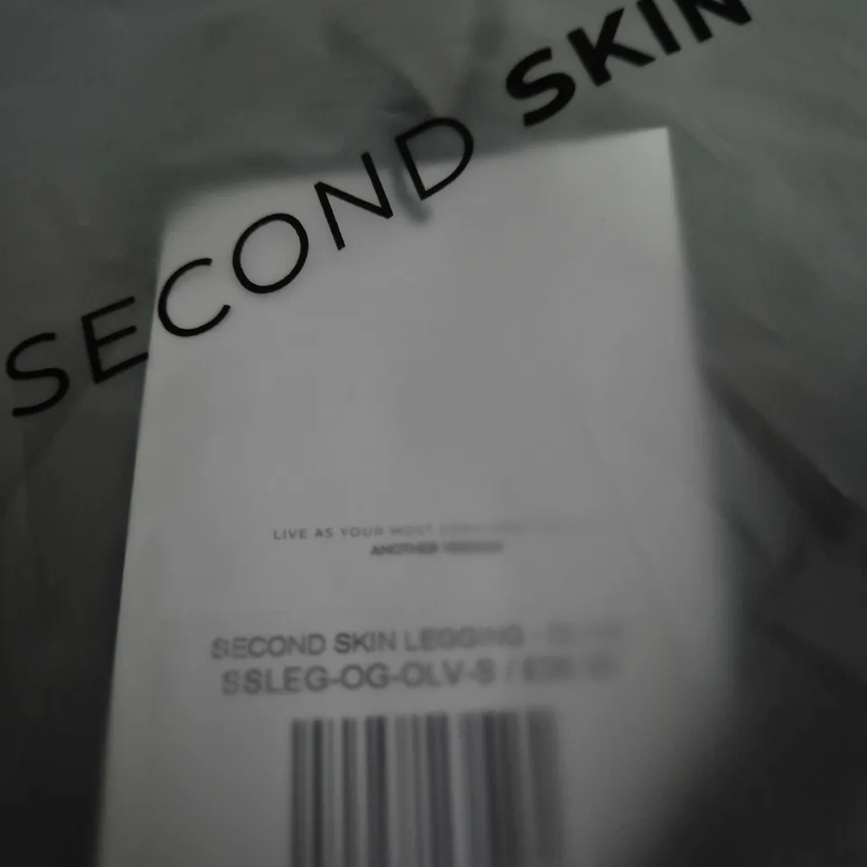 SECOND SKIN LEGGINGS – OLIVE-SIZE S 