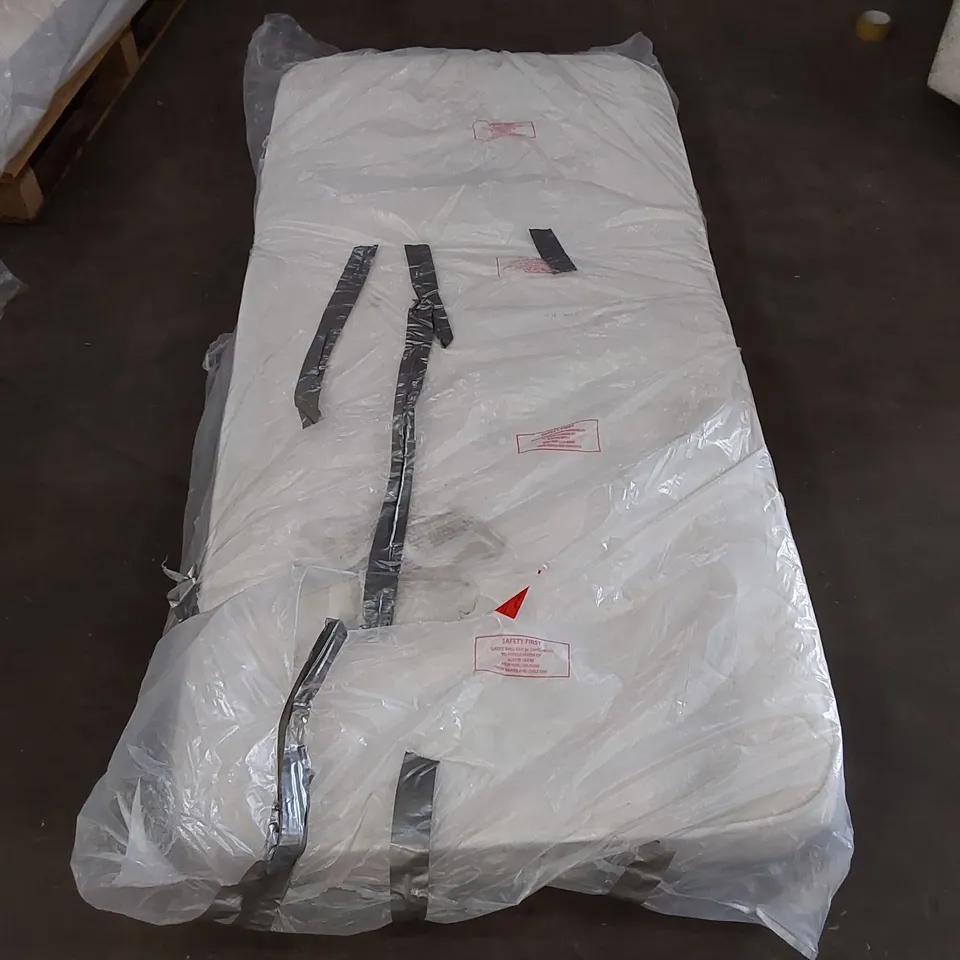 QUALITY BAGGED ROSEBERRY OPEN COIL 3' MATTRESS 