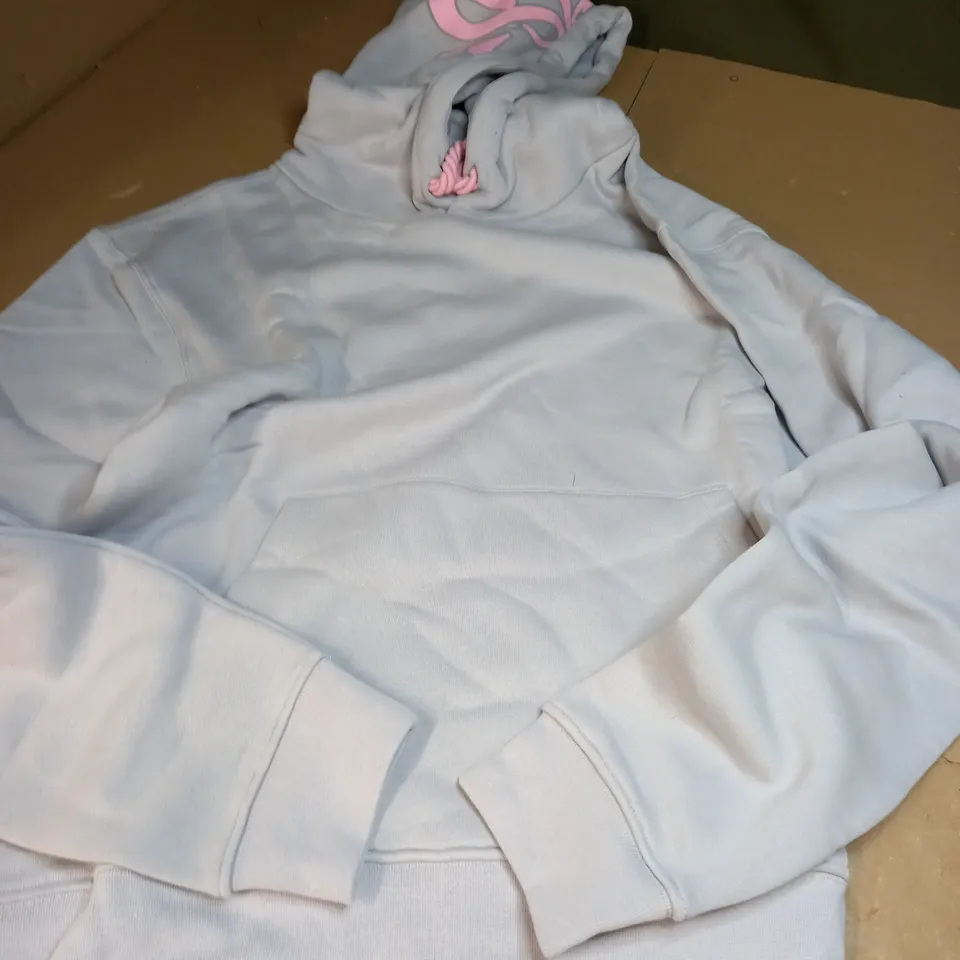 SYNA LOGO HOODIE - PINK/GREY - LARGE