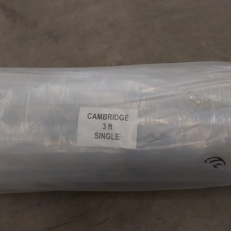 BRAND NEW BAGGED AND ROLLED CAMBRIDGE MATTRESS - 3FT SINGLE