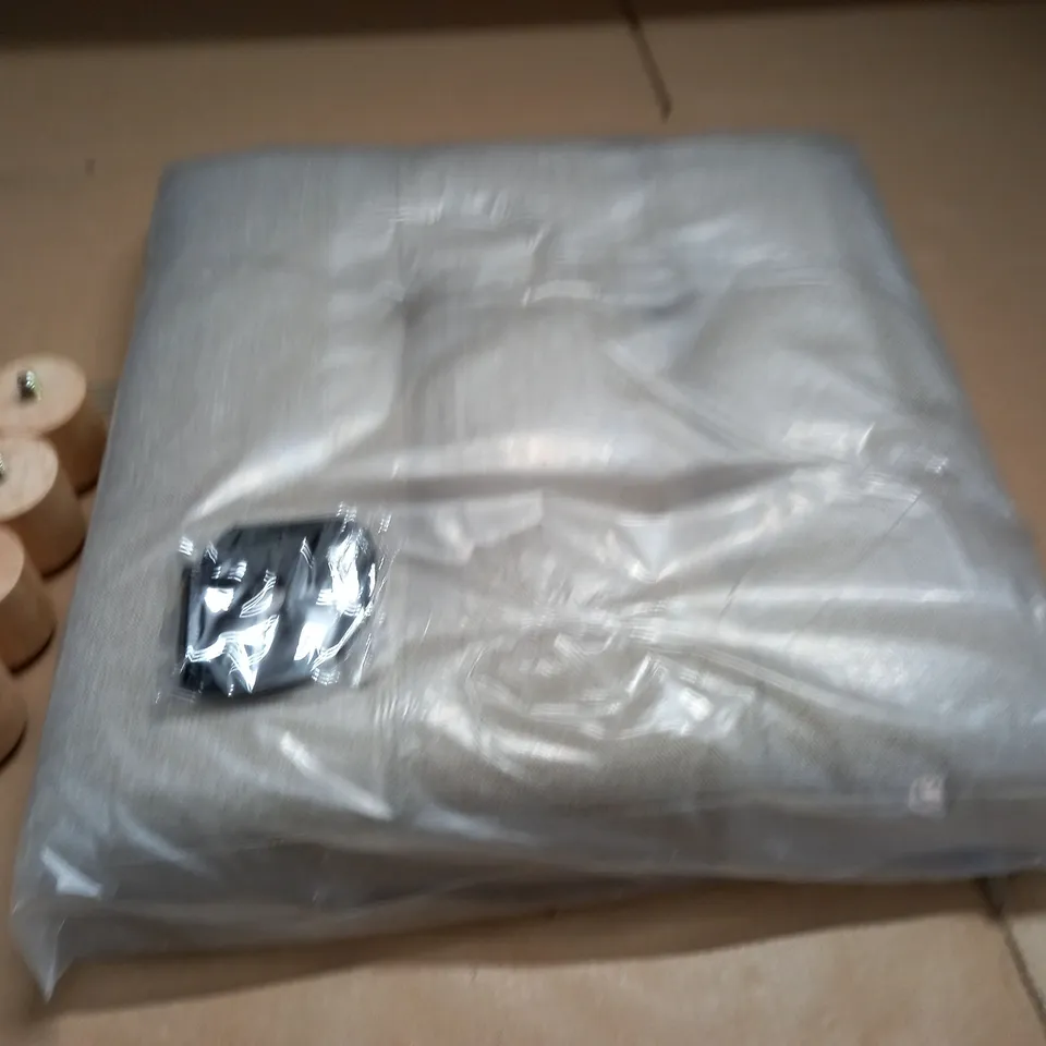 BOXED BRIAN AND DANY BEIGE STORAGE OTTOMAN