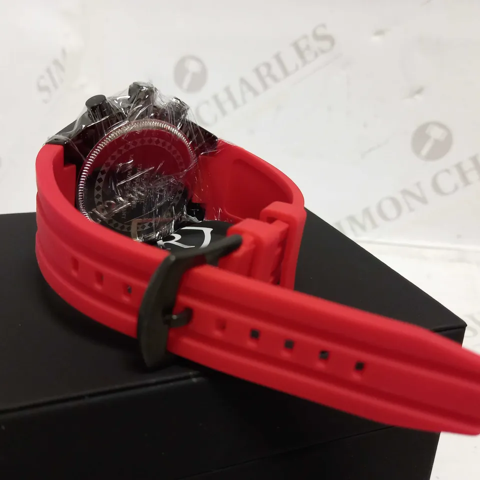 RUCKSTUHL CHRONOGRAPH STYLE RUBBER STRAP WATCH RRP £560