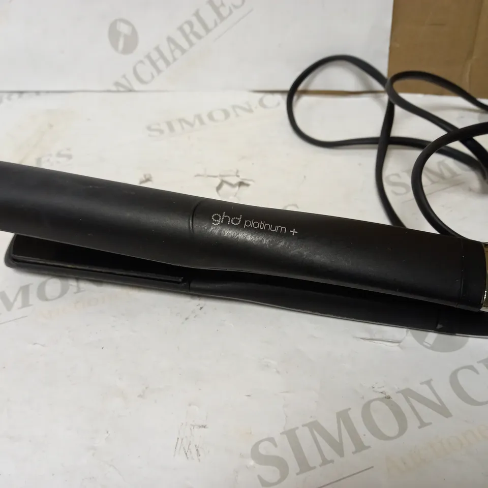 GHD PLATINUM+ STYLER BLACK PROFESSIONAL SMART HAIR STRAIGHTENERS