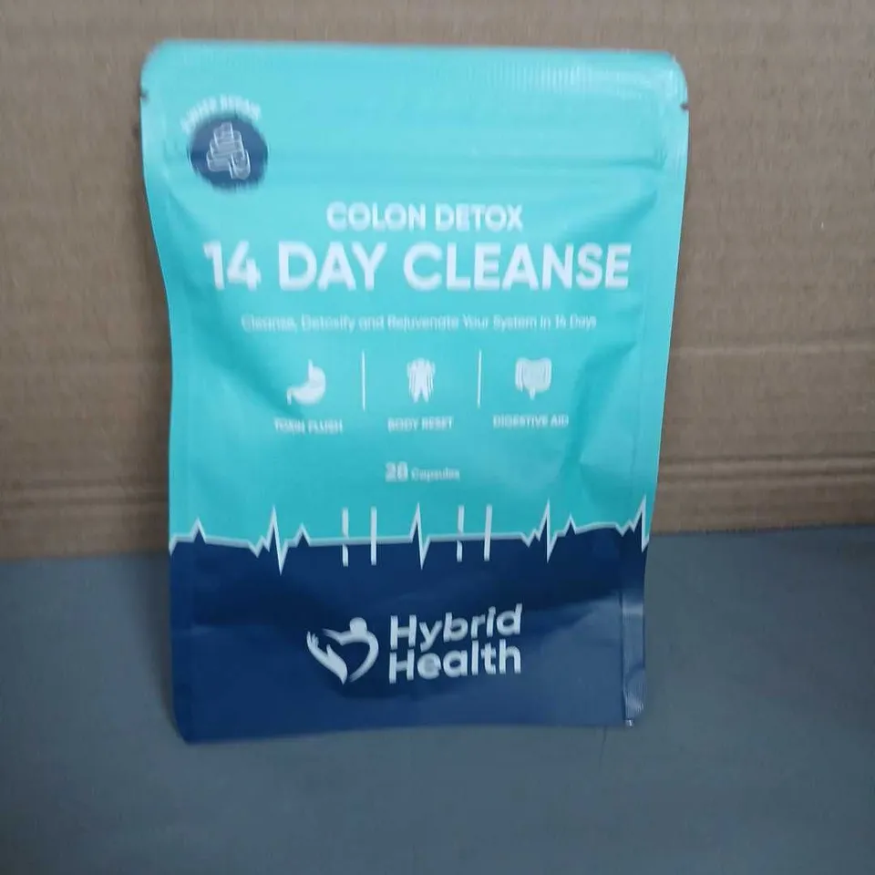 TEN POUCHES OF HYBRID HEALTH COLON DETOX 14 DAY CLEANSE – 28 CAPSULES