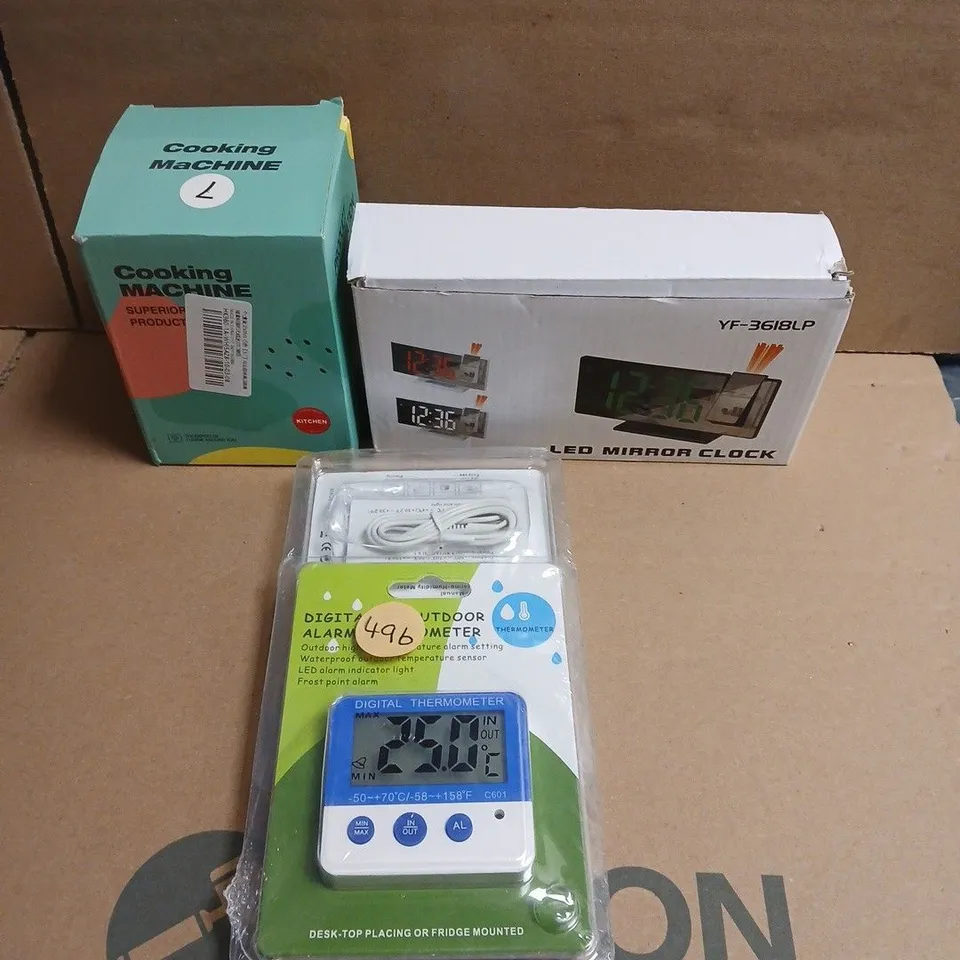 APPROXIMATELY 10 ASSORTED ELECTRICAL PRODUCTS TO INCLUDE LED CLOCK, SMART SPEAKER, PORTABLE FAN ETC 