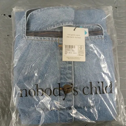 BAGGED NOBODYS CHILD DANNI PINNIE DRESS IN BLUE - UK 14