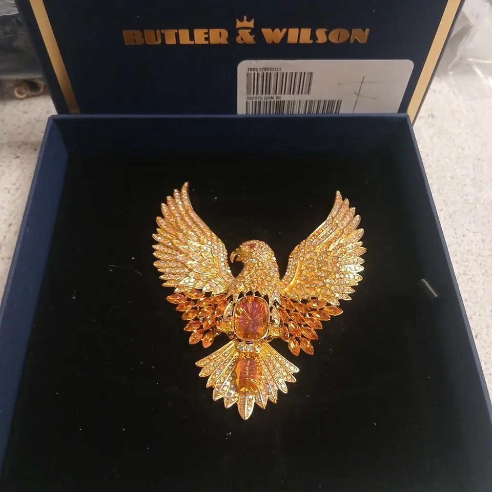 BUTLER & WILSON MAJESTIC EAGLE BROOCH