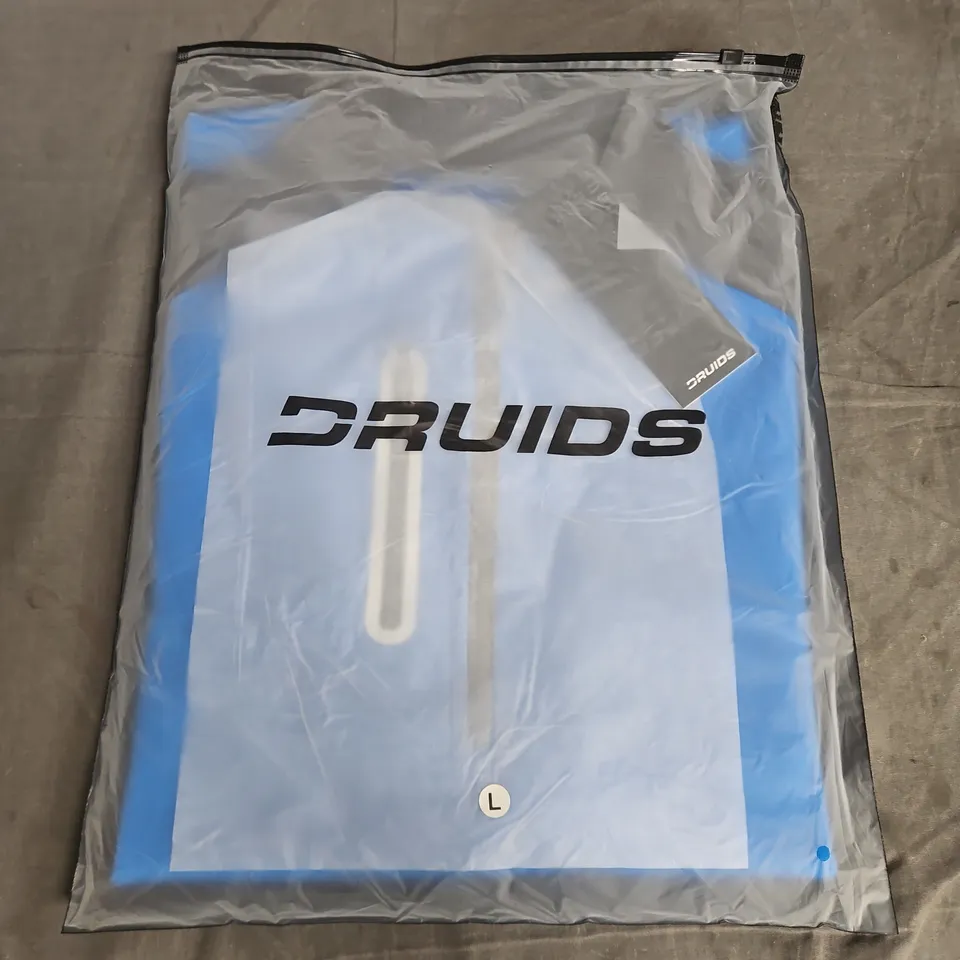 BAGGED DRUIDS RAGLAN MIDLAYER – BLUE, SIZE L
