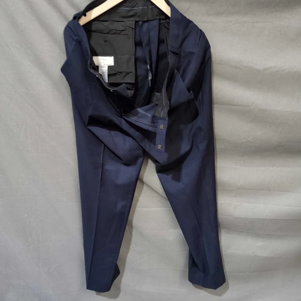 M&S THE ULTIMATE SUIT SLIM FIT NAVY – UK 32/31
