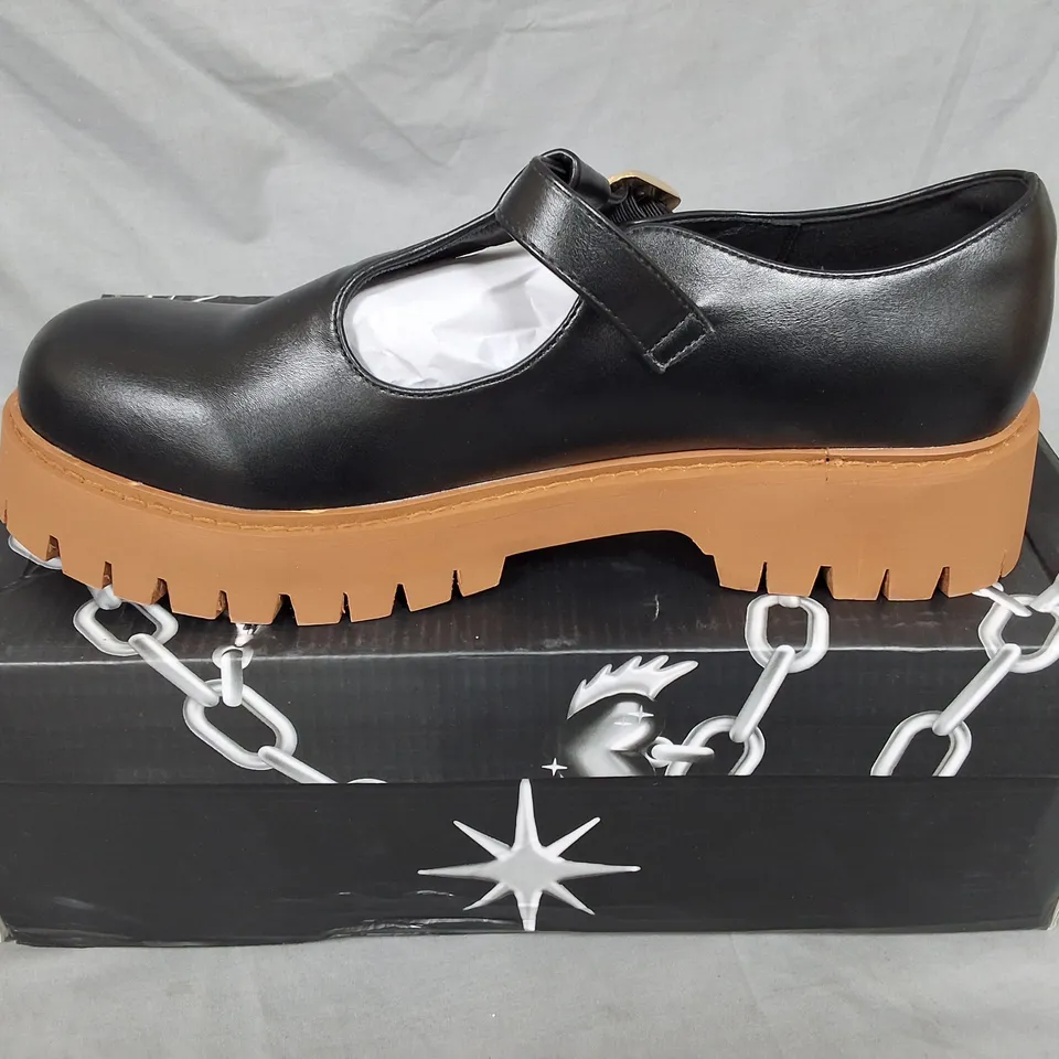 BOXED KOIABBOT MEN'S CHUNKY MARY JANE'S IN BLACK - UK 9