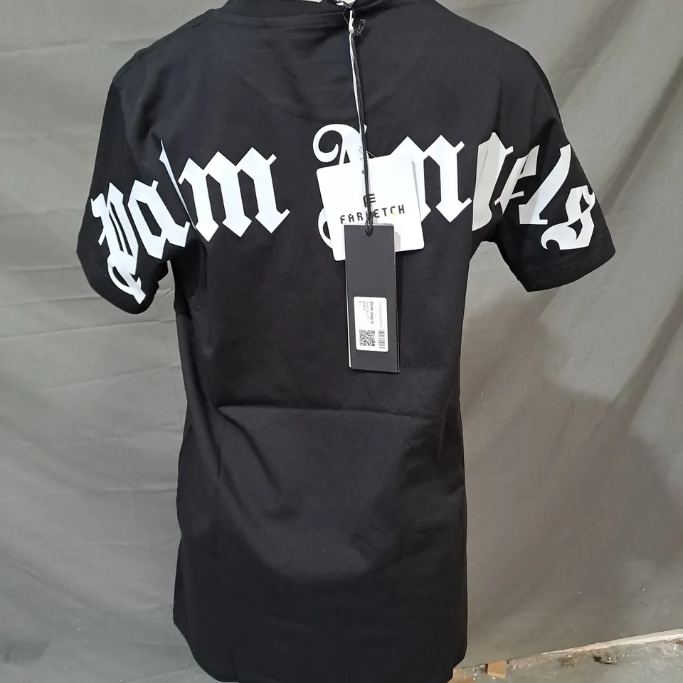 PALM ANGELS PRINTED TEE IN BLACK SIZE S