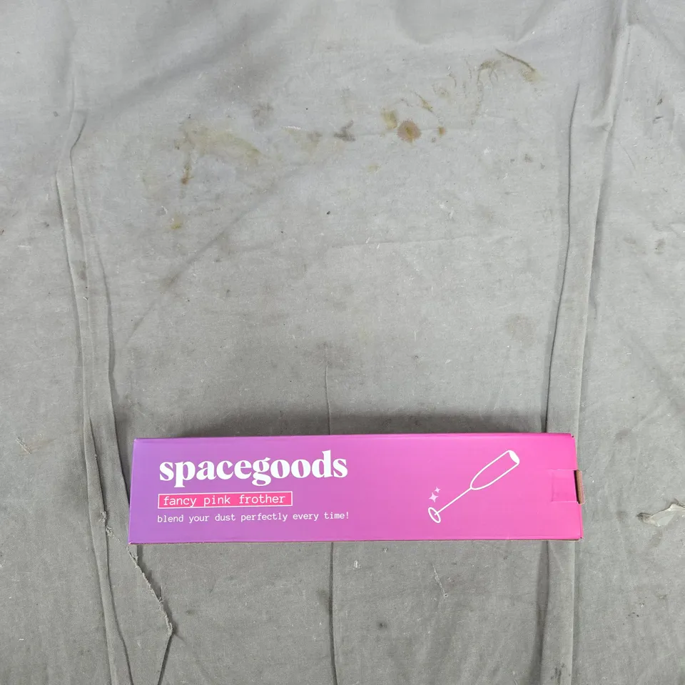 SPACEGOODS FANCY PINK FROTHER – HANDHELD MILK FROTHER (BOXED)