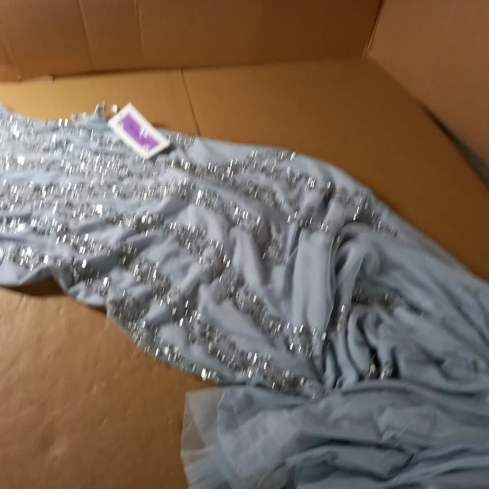 HAILEY LOGAN SLEEVELESS BEADED DRESS - 14