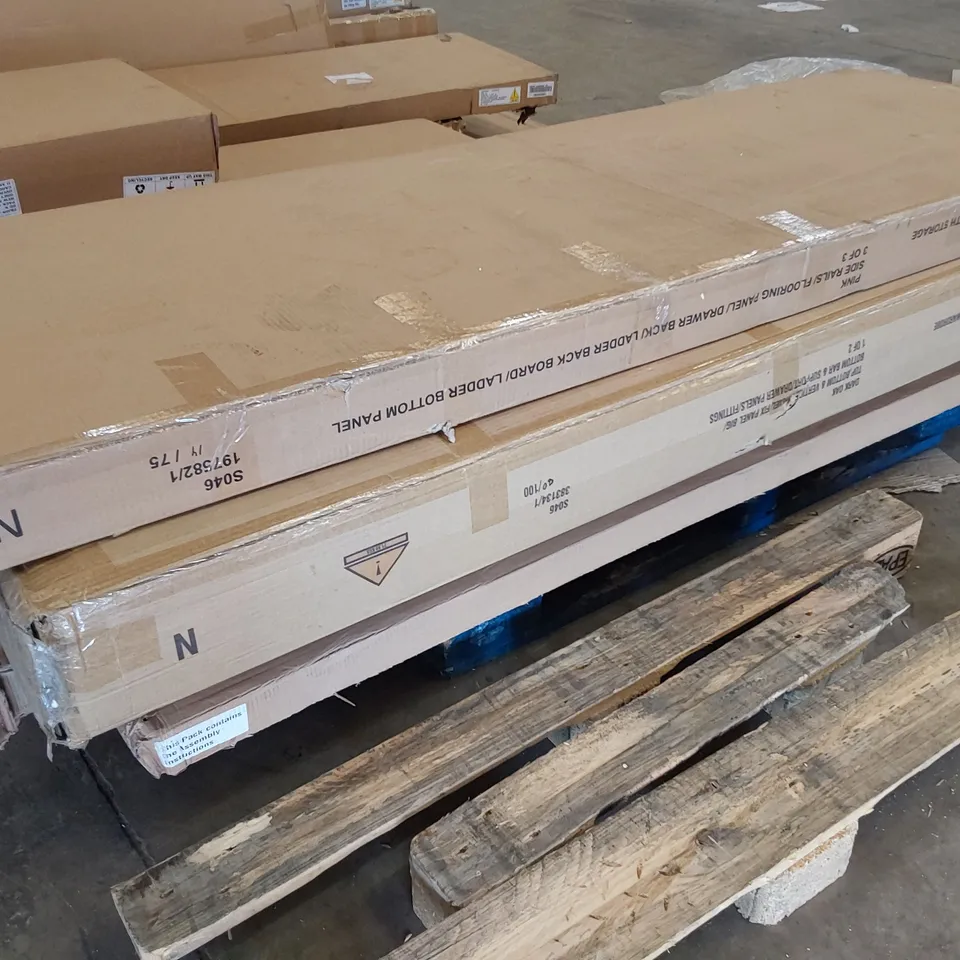 PALLET OF ASSORTED BOXED WARDROBE PARTS (5 boxes)