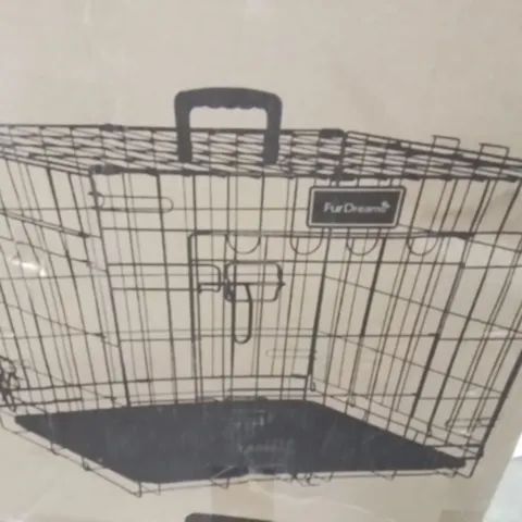 BOXED FURDREAMS 36 INCH FOLDING METAL DOG CAGE